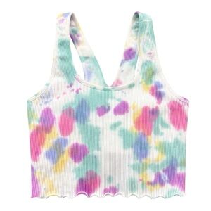 Spiritual Gangster Tie Dye Moonbeam Amor Crop Tank
